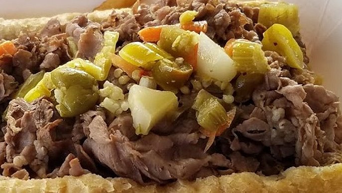 Italian beef sandwiches